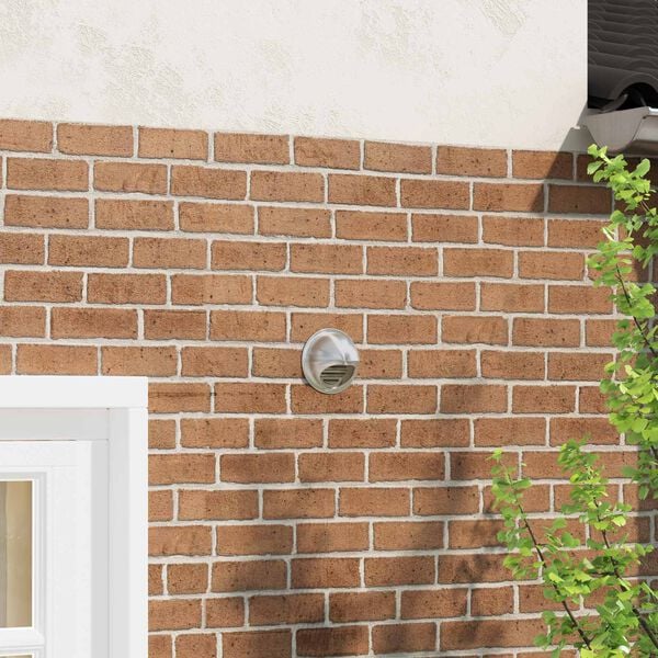 vidaXL Luchtventilatie roosters 2 pcs Zilver 80 mm Roestvrij staal