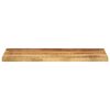 vidaXL Tafelblad rechthoekig 80x30x3,8 cm massief ruw mangohout