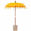 vidaXL Balinese parasol met basis Geel 185 x 185 x 260 cm