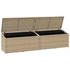 vidaXL Tuinbox 220x50x58 cm poly rattan beige