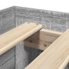 vidaXL Bedframe bewerkt hout grijs sonoma eikenkleurig 90x190 cm