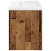 vidaXL Wastafelkast met ingebouwde wasbak oud houtkleurig