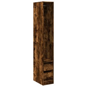 vidaXL Kledingkast 30x50x200 cm bewerkt hout gerookt eikenkleurig