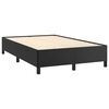 vidaXL Boxspring met matras kunstleer zwart 120x190 cm