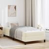 vidaXL Bedframe met matras Cr&egrave;me 80 x 200 cm Stof