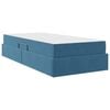 vidaXL Opbergbed met matras met matras Donkerblauw 90 x 190 cm Fluweel