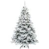 vidaXL Kunstkerstboom met 300 LED met standaard Wit 240 cm PE en PVC