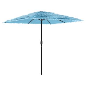 vidaXL Parasol met stalen paal 248x248x248 cm blauw