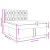 vidaXL Boxspring met matras stof blauw 180x200 cm