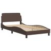 vidaXL Bedframe "Viana" met LED zonder matras bruin 100x200 cm