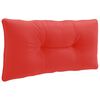vidaXL Rugkussen PUTTEN 100% Polyester Rood 70 x 40 x 10 cm