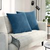 vidaXL Sofa Kussens 2 stuks Blauw 60 x 60 cm Cordstof