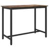 vidaXL Tafel Gerookt eiken 100 x 50 x 76,5 cm