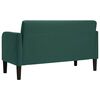 vidaXL Loveseat bank 109 cm fluweel donkergroen