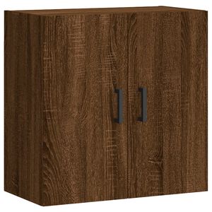 vidaXL Wandkast 60x31x60 cm bewerkt hout bruin eikenkleur