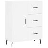 vidaXL Dressoir 69,5x34x90 cm bewerkt hout wit