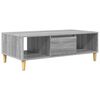 vidaXL Salontafel Grijs Sonoma 102 x 55 x 35 cm Bewerkt hout