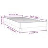 vidaXL Bedframe zonder matras 90x220 cm fluweel donkergroen
