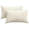 vidaXL Sofa Kussens 2 pcs Crème 50 x 30 cm Katoen Stof