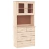 vidaXL Hoge kast ALTA 77x35x165 cm massief grenenhout