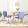 vidaXL Eetkamerstoelen 2 st stof jeansblauw