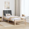 vidaXL Bedframe Bruin en donkergrijs 80 x 200 cm Massief grenenhout