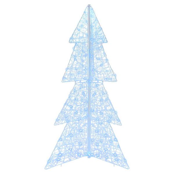 vidaXL Kerstboom met 160 LED Koud Wit 150 cm Acryl