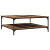 vidaXL Salontafel Oud hout 100 x 100 x 40 cm Bewerkt hout