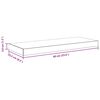 vidaXL Wandschappen zwevend 2 st 60x23,5x3,8 cm MDF hoogglans grijs