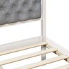vidaXL Bedframe Lichtgrijs 200 x 200 cm Massief grenenhout