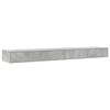 vidaXL Bedlades met lade Beton Grijs 180 x 36,5 x 16,5 cm Bewerkt hout