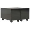 vidaXL Salontafel 60x60x35 cm bewerkt hout hoogglans zwart