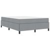 vidaXL Boxspringbed Lichtgrijs 140 x 200 cm Stof