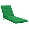 vidaXL Ligstoel Kussen GEMERT 100% Polyester Groen 190 x 60 x 9 cm