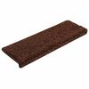 vidaXL Trapmatten 30 st 65x21x4 cm Bruin Rechthoekige Rand