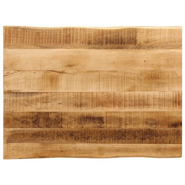 vidaXL Tafelblad met natuurlijke rand 80x60x2,5 cm massief mangohout