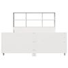 vidaXL Bed met boekenkast zonder matras massief hout wit 140x190 cm