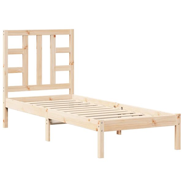 vidaXL Bedframe massief hout 75x190 cm