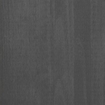 vidaXL Nachtkastje HAMAR 40x35x62 cm massief grenenhout donkergrijs