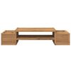 vidaXL Monitorstandaard opbergruimte 70x27x15 cm hout artisanaal eiken