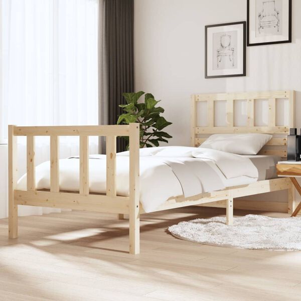 vidaXL Bedframe massief hout 90x200 cm