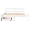 vidaXL Bedframe zonder matras massief grenenhout wit 160x200 cm