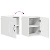 vidaXL Keukenkast Kalmar 2 pcs Hoogglans wit 30 x 31 x 40 cm