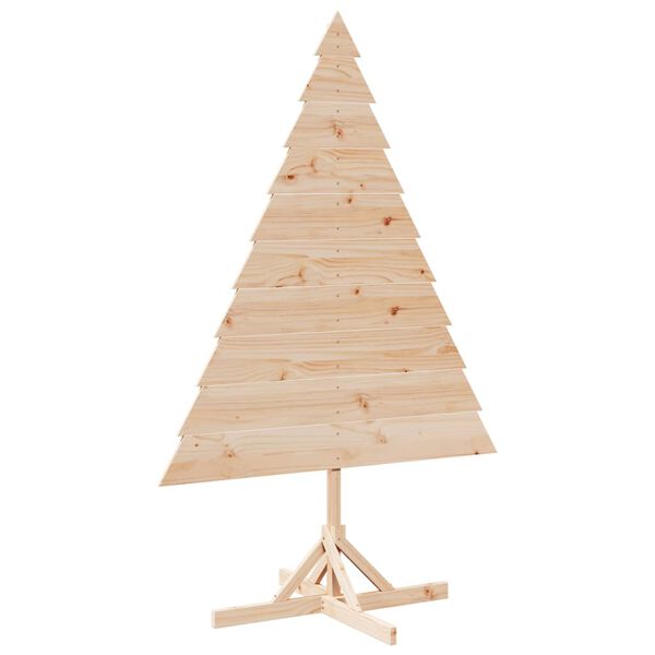 vidaXL Kerstdecoratie kerstboom 180 cm massief hout