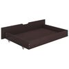 vidaXL Bedframe met 4 lades massief grenenhout donkerbruin 180x200 cm