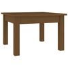 vidaXL Salontafel 45x45x30 cm massief grenenhout honingbruin