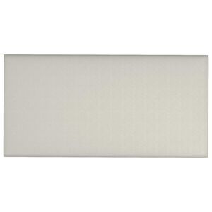 vidaXL Wandhoofdbord 12 pcs Cr&egrave;me 30 x 15 cm Fluweel