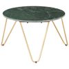 vidaXL Salontafel 65x65x42 cm echt steen met marmeren textuur groen