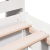 vidaXL Bed met boekenkast zonder matras grenenhout wit 90x190 cm