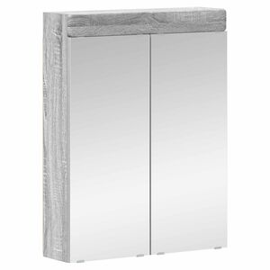 vidaXL Badkamer spiegelkast TULUM Grijs Sonoma 60 x 16,5 x 78 cm